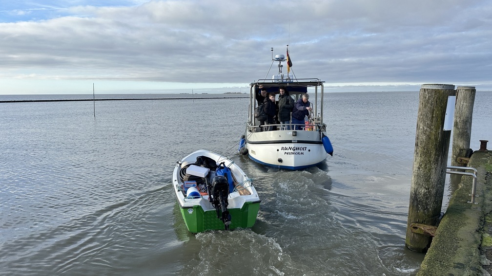 Transport auf die Hallig